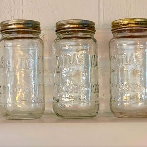Classic Glass Jar 16 oz with Classico Lids Atlas Mason logo